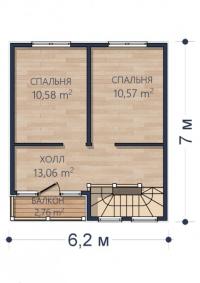 Планировка Удачный / 2 этаж Планировка Удачный - 2 этаж