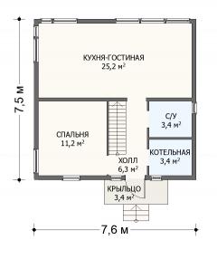 Планировка Берген 100 / 1 этаж Планировка Берген 100 - 1 этаж