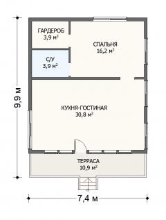 Планировка Малыш - 1 этаж