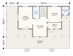 Планировка Хит-3 - 1 этаж