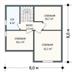 Планировка Мечта / 2 этаж Планировка Мечта - 2 этаж