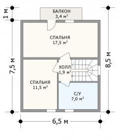 Планировка Верона / 2 этаж Планировка Верона - 2 этаж