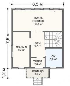Планировка Верона - 1 этаж